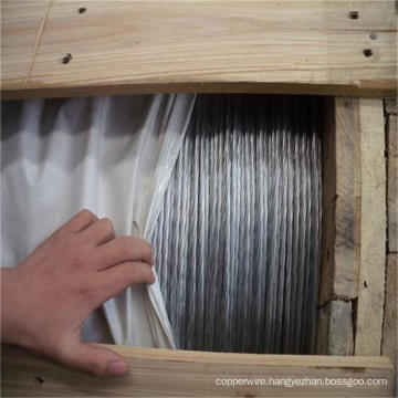 Standard ASTM Galvanized Steel Strand Wire for ACSR in Wooden Drum